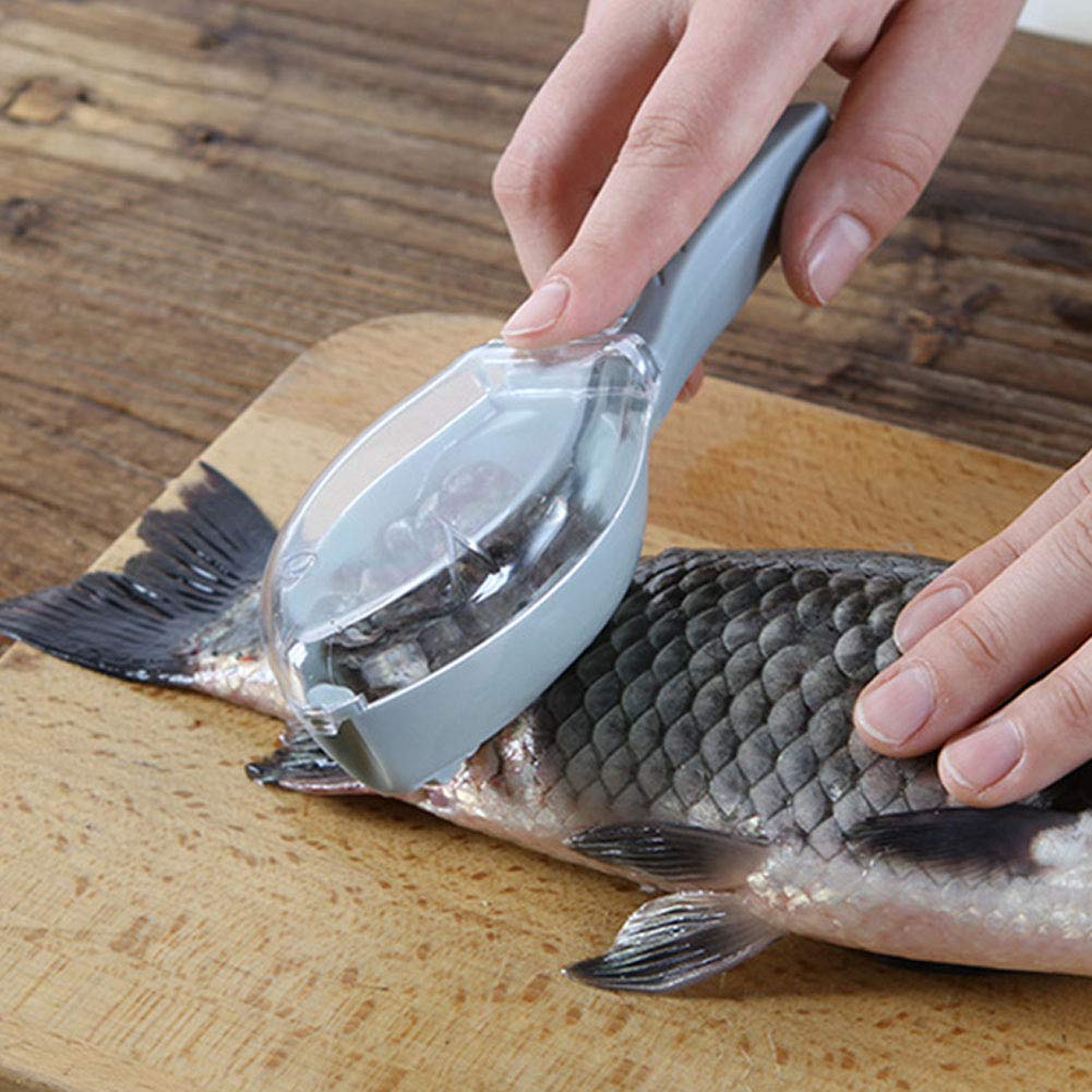 Multi-functional fish scale scraper and skin peeler. Multi-functional fish scale scraper and skin peeler.
